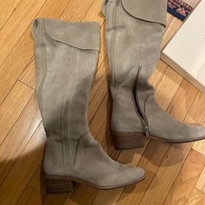 Vince Camuto suede tan tall boots size 7